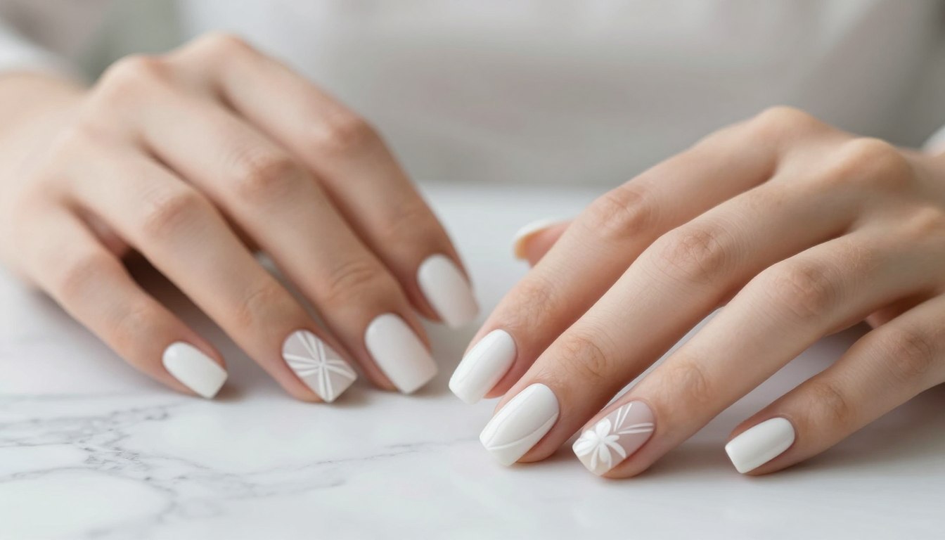 Simple White Nail Designs