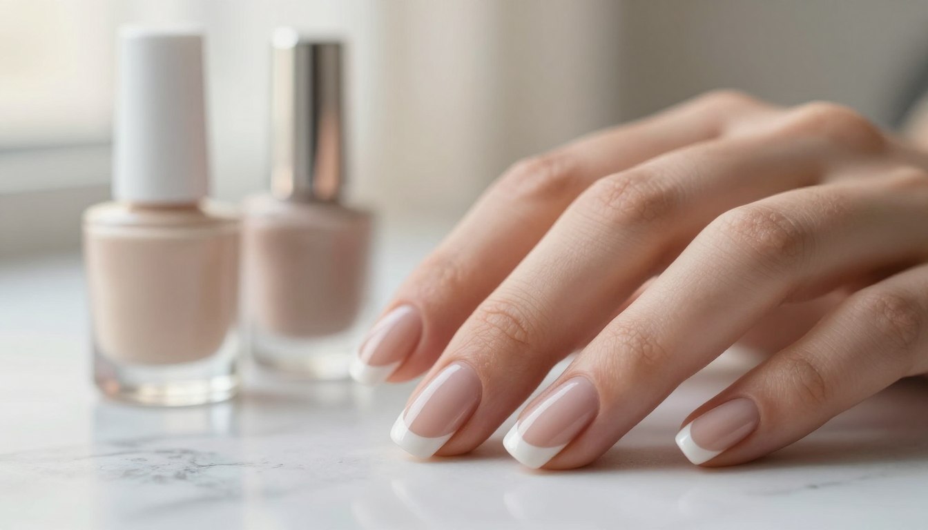 short french tip nails