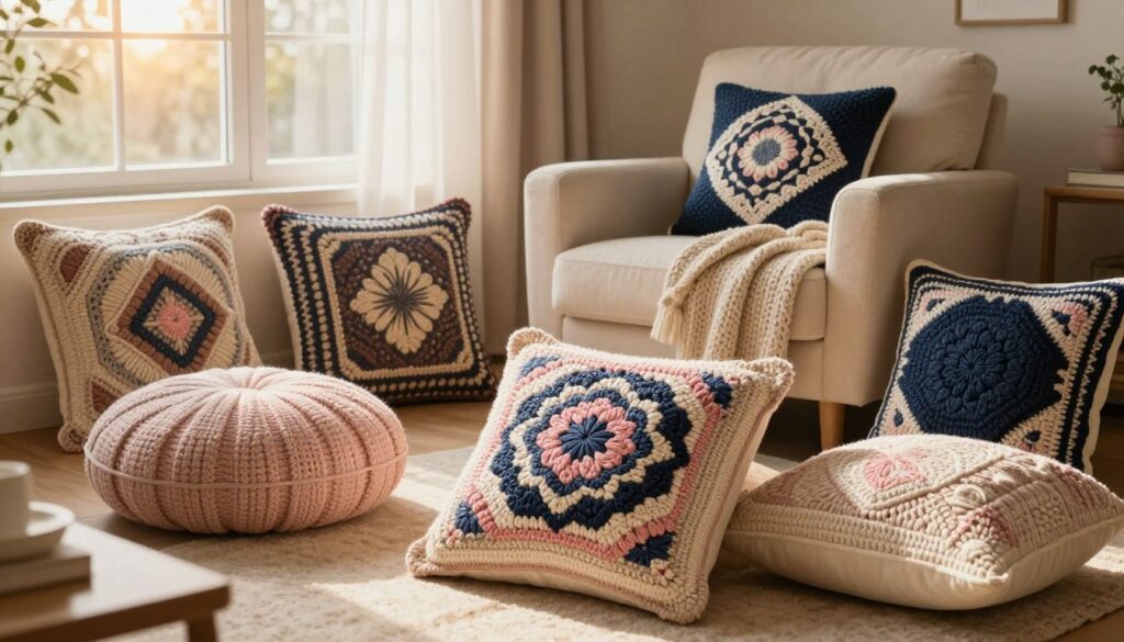 crochet pillow ideas